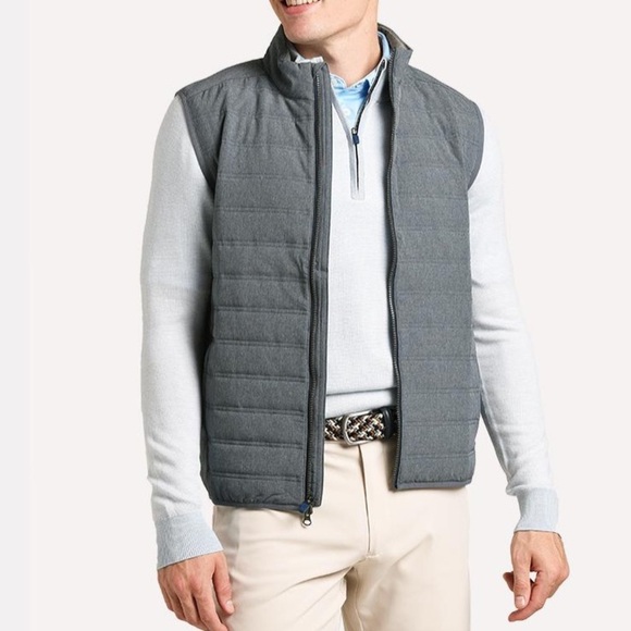 STITCH Cabrio gray Quilted Vest size medium - Picture 1 of 9